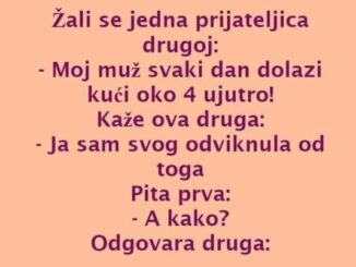 Žali se jedna prijateljica drugoj