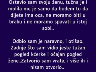 “Upoznao sam lijepu djevojku, a tada sam imao