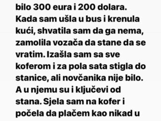 “Izgubila sam novčanik na autobuskoj stanici