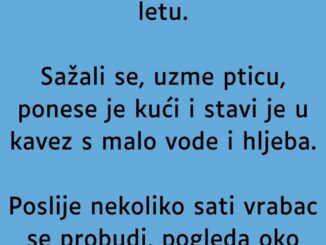 Vozi mladić motor i slučajno udari vrapca u letu.