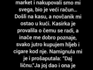 Otišao ja sa djevojkom u market