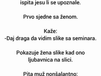 Čuo čovjek da mu žena