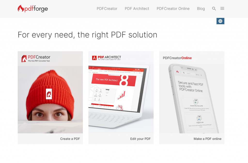 PDF Forge for editing and creation of PDF documents 